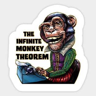 The Infinite Monkey Theorem Sticker